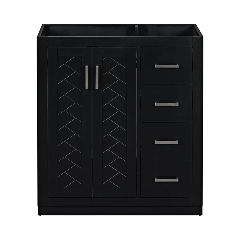 29.53'' Single Bathroom Vanity Base Only, Navy Blue