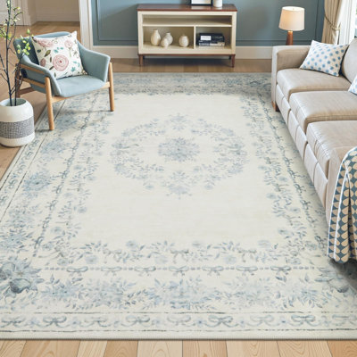Tapis bleu lavable à la machine Kaldi