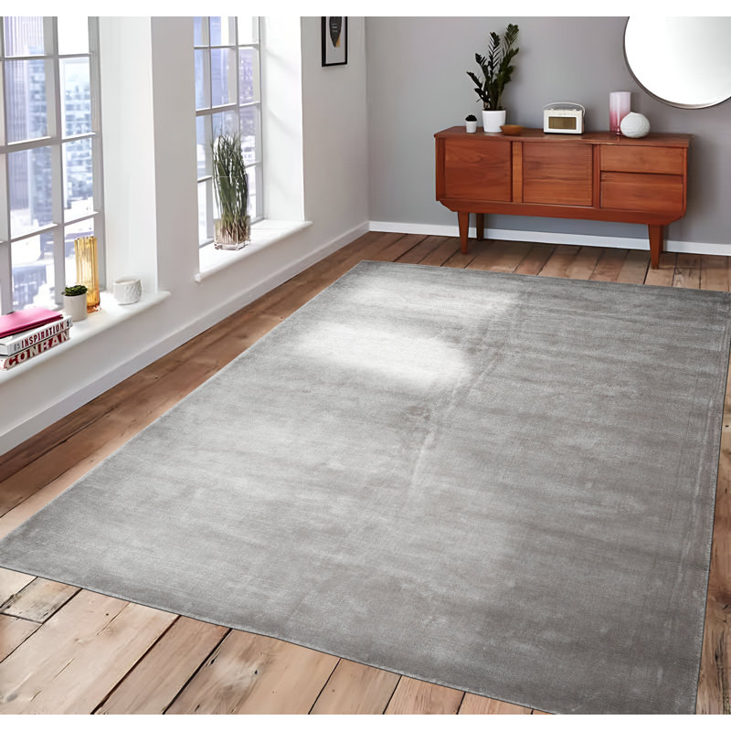 Nicolena Solid Colour Hand Woven Area Rug, Rectangle 160 x 230cm
