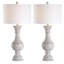 Ensemble de lampes de table blanches 31,25 "Elvis