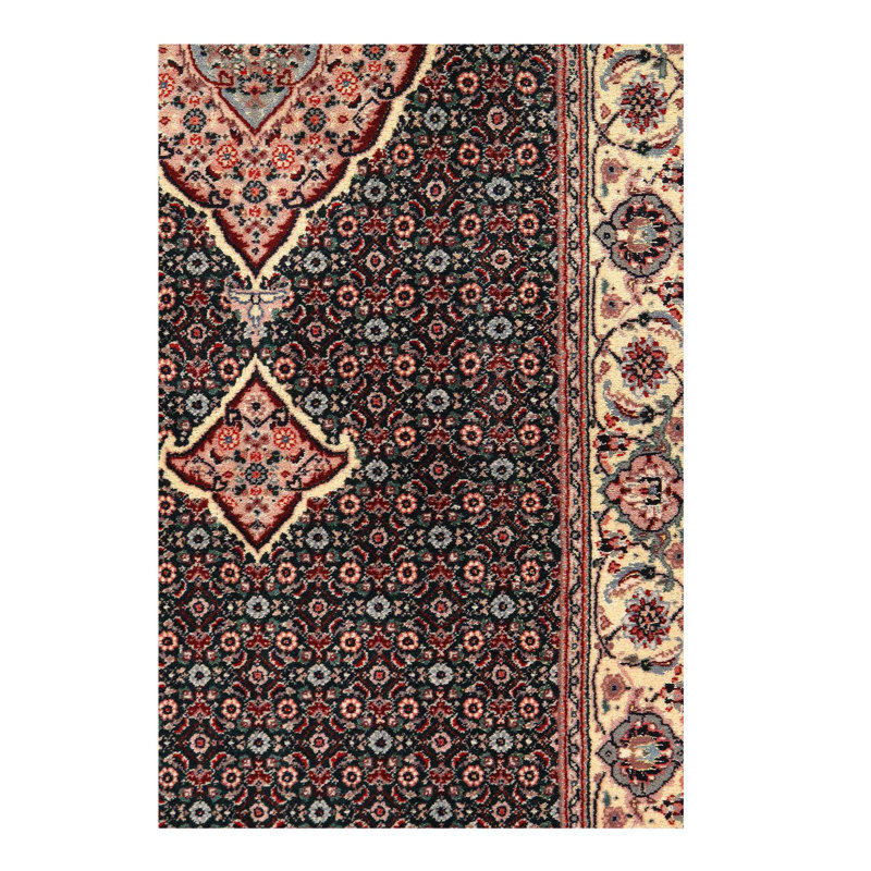Tapis noir de conception unique 14 pi x 2 pi 6 po