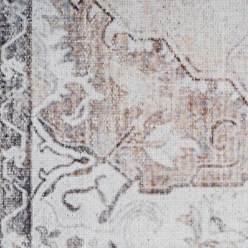 Callium Vintage Look Cotton Washable Area Rug, Runner 60cm x 240cm