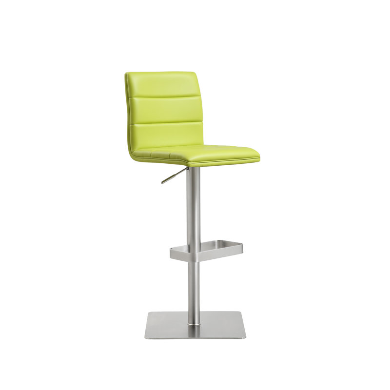 Tabouret pivotant à hauteur réglable Nebahat, Vert lime