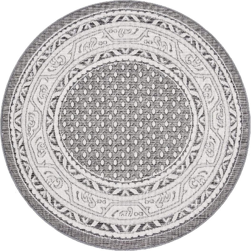 Oriental Indoor Rug, Round 3'7"