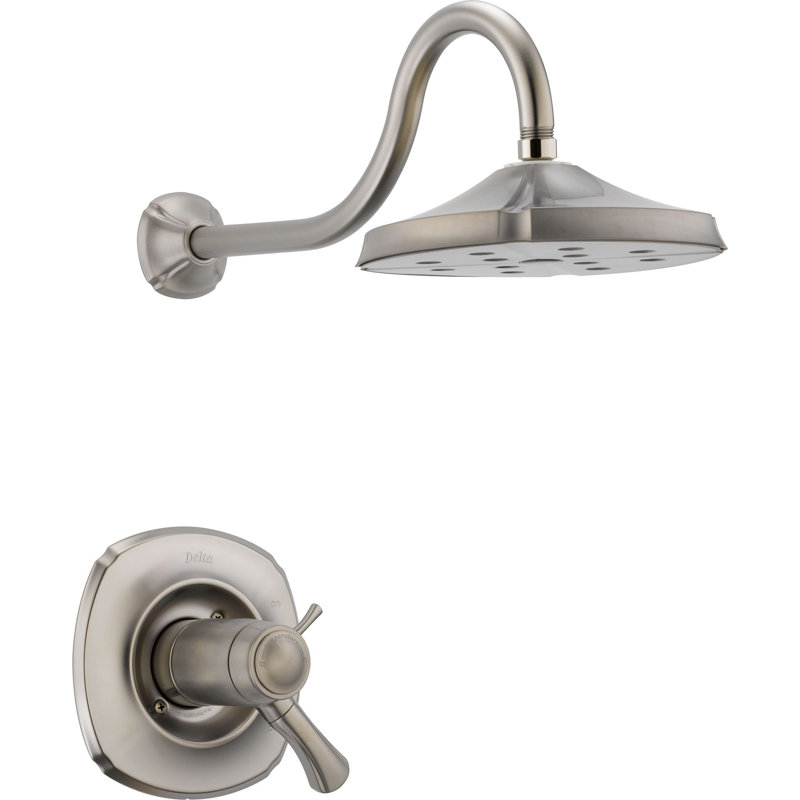 Garniture de robinet de douche Addison avec poignées levier et mémoire de température, Inoxydable