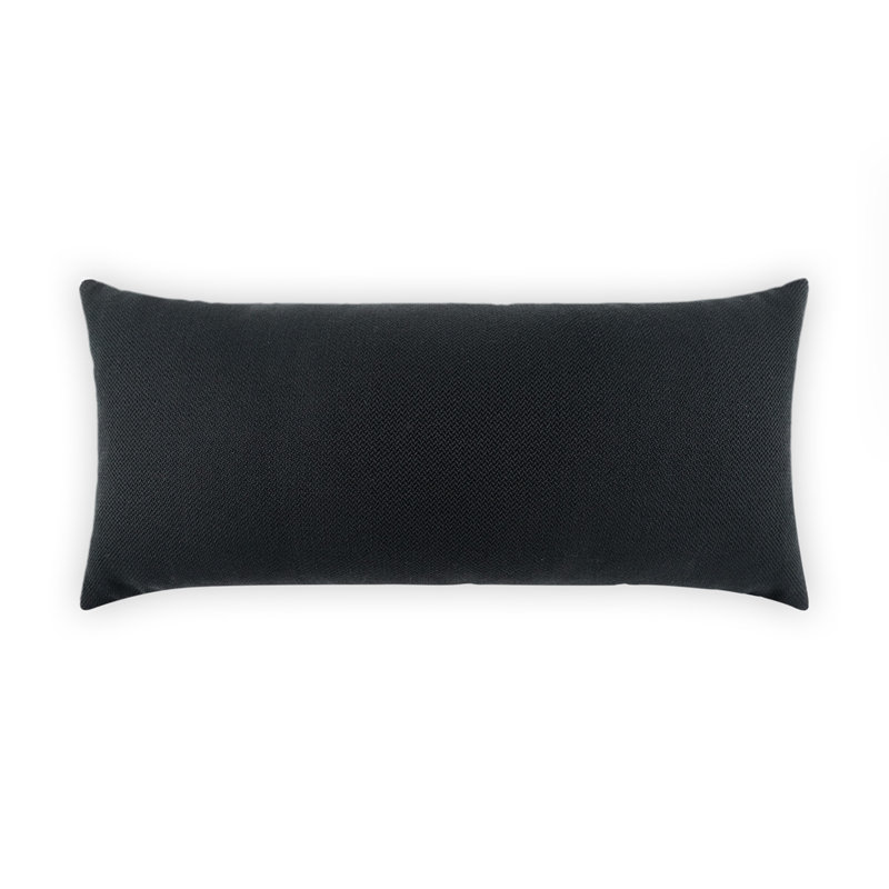 Coussin décoratif d'extérieur Pyke, Ébène, Rectangle H 12 po x l 24 po