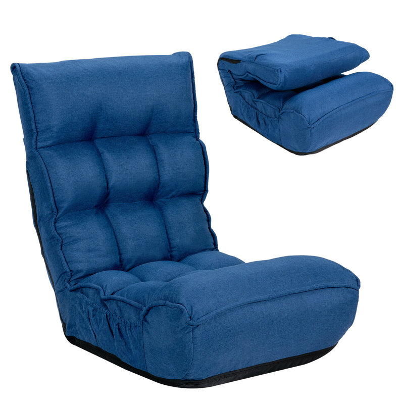 Kohr Twin 60 " Upholstered Futon Chair, Blue