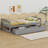 Platform Bed, With Two Drawers-1175836568