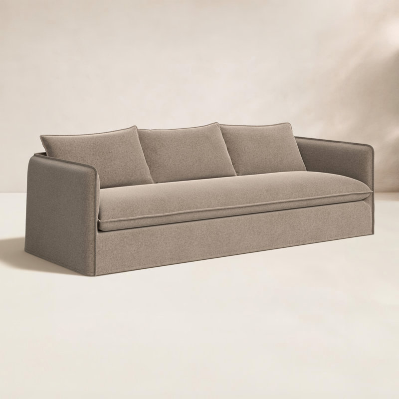 Andre 96" W Patio Sofa, Alessi Fawn
