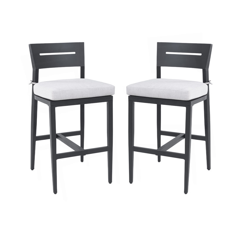 Tabourets de bar 2 pièces Modern Modern, White