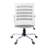 Mid-Back Ergonomic Office Chair with Adjustable Height and White Ladder-Back Design