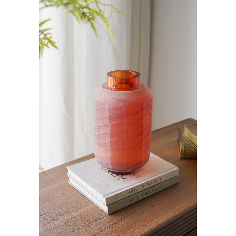 Vase en verre D6.5X10.5 "