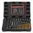 Screw Extractor Set with Drill Bits, 54 Pieces, Easy Out Nut Bolt Extractors and Drill Bits, with Adapters, Solid Storage Case, Cr-Mo Steel for Removing Rounded, Broken, or Stripped Fasteners