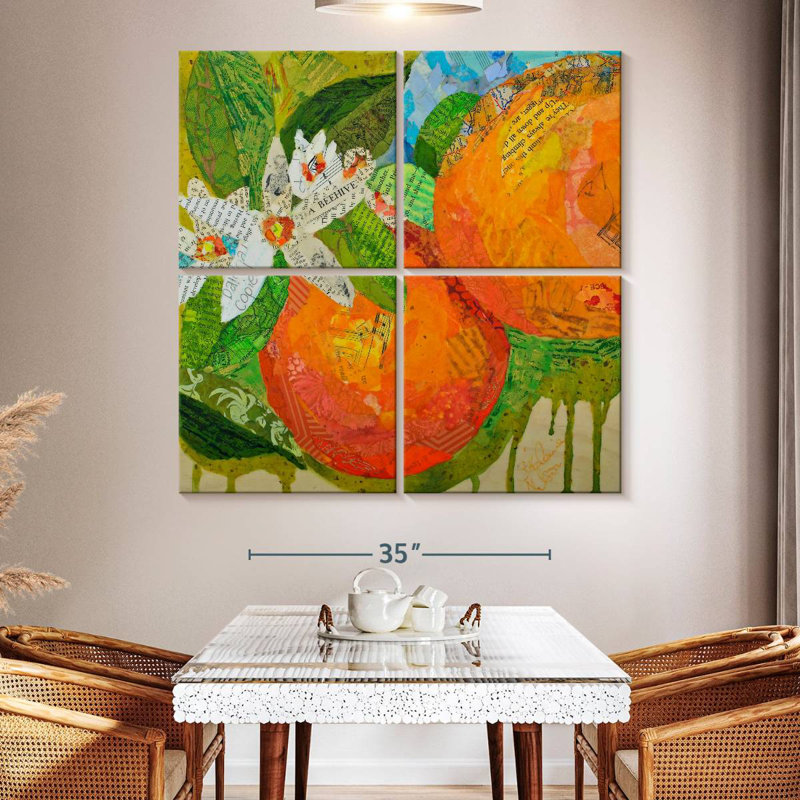Yarlin Florida Oranges, 50" H x 50" W