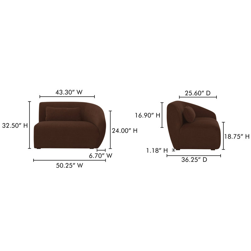 Anson Right Arm Facing Chair - Stylish & Comfortable