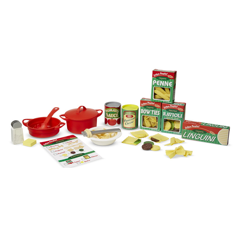 58 Piece Perfect Pasta Play Food Set