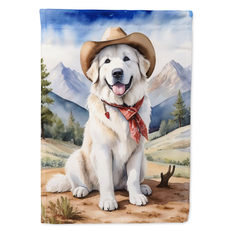 Drapeau Cowboy Welcome Garden, Montagnard des Pyrénées