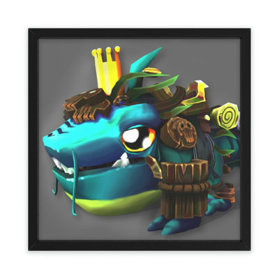 Nibblers the Misfit Shark  Picture Frame Illustration