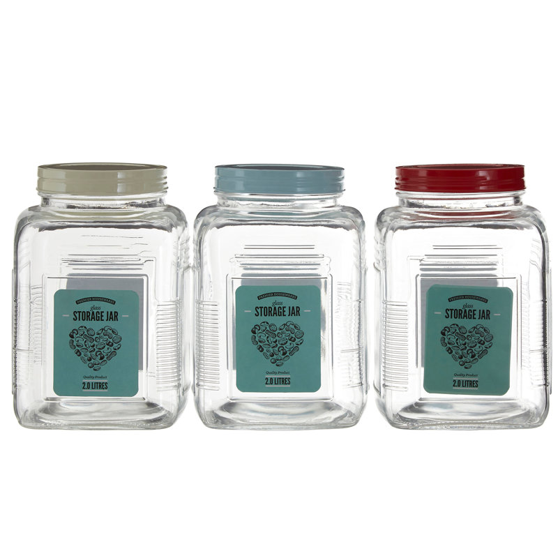 Luca Glass Jar - Set of 3