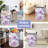 Retro Purple Butterfly Laundry Basket-Large Foldable Hamper Holder Portable Tall Collapsible Laundry Hamper Storage Basket Bin With Handles, Canvas & Waterproof Lining For Household Items