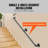 VEVOR Pipe Stair Handrail in Black Color-104430526