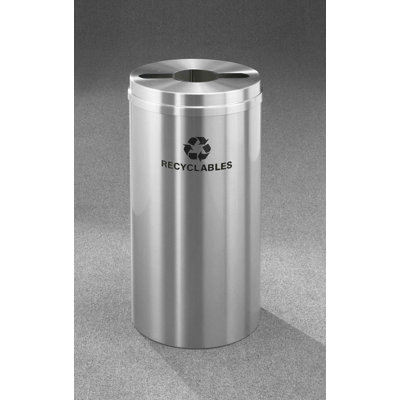 RecyclePro Aluminum Open Recycling Bin