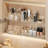 Clear Adhesive Bathroom Tray Organizers, Mini Medicine Cabinet Shelves, Set Of 3