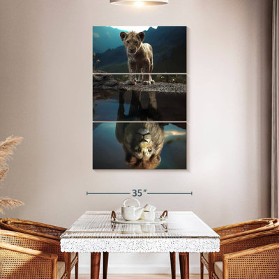 La réflexion du lion