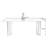 Marble rectangular dining table-890833871