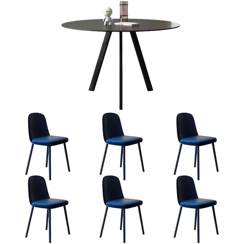 Table de salle à manger Wabi-sabi, H 29,5 po x L 43,3 po x l 43,3 po