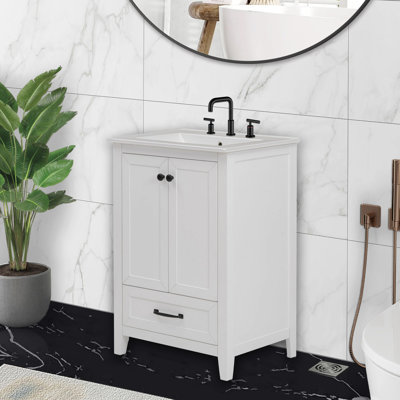 Ensemble de meuble-lavabo simple 24 po avec plateau Thiana