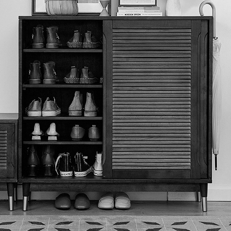 Armoire de rangement pour chaussures style chinois, Brun