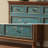 Blue Solid Wood Accent Cabinet-212171050