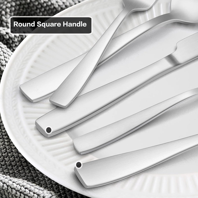 Latitude Run® Eikka Stainless Steel Flatware Set - Service for 8