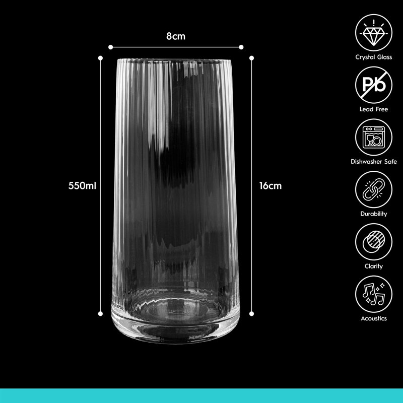 550ml Highball Glass, Set of 6