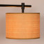 Lustre tambour 3 lumières avec abat-jour Aarzo