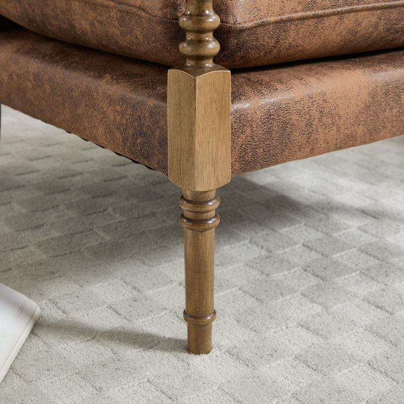 Chaise d'appoint, chaise d'appoint avec accoudoirs rembourrés, chaise d'appoint de ferme avec bois tourné, Café