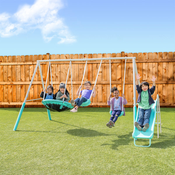 Wooden Swing Sportspower Big Ridge Metal Swing Set Kids S For