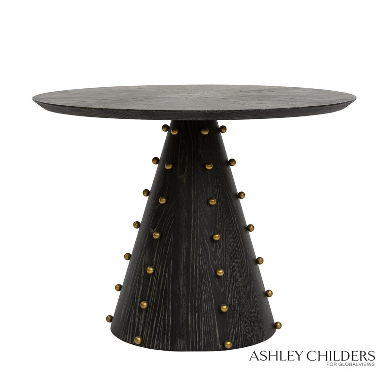 Spheres Center Table, 30"H x 40"L x 40"W, Black
