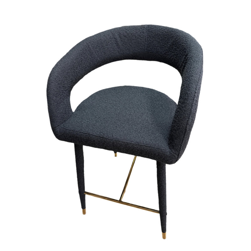 Tabouret Felix, Noir, noir, noir, noir