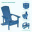 Chaise Adirondack légère en plastique pour terrasse pour piscine-66150068