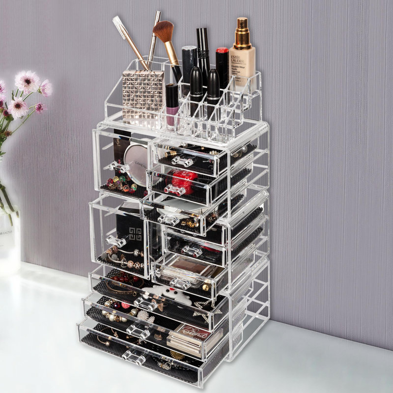 Acrylic Makeup Organiser, Clear