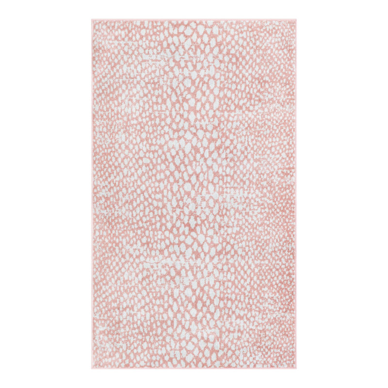 Tapis rose à motif animalier Langley Street®, Rectangle 3 pi 3 po x 5 pi 3 po