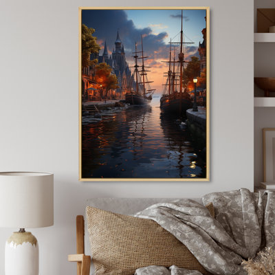 Helden, Allemagne, vue sur le port