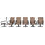 Ensemble de 6 chaises de salle à manger Angeli-92410650
