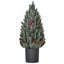 Arbre de Noël artificiel miniature enneigé 18 po HOMcom