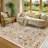 Washable Area Rug - Vintage Boho Botanical Low-Pile Rug-1744966543-1747079955