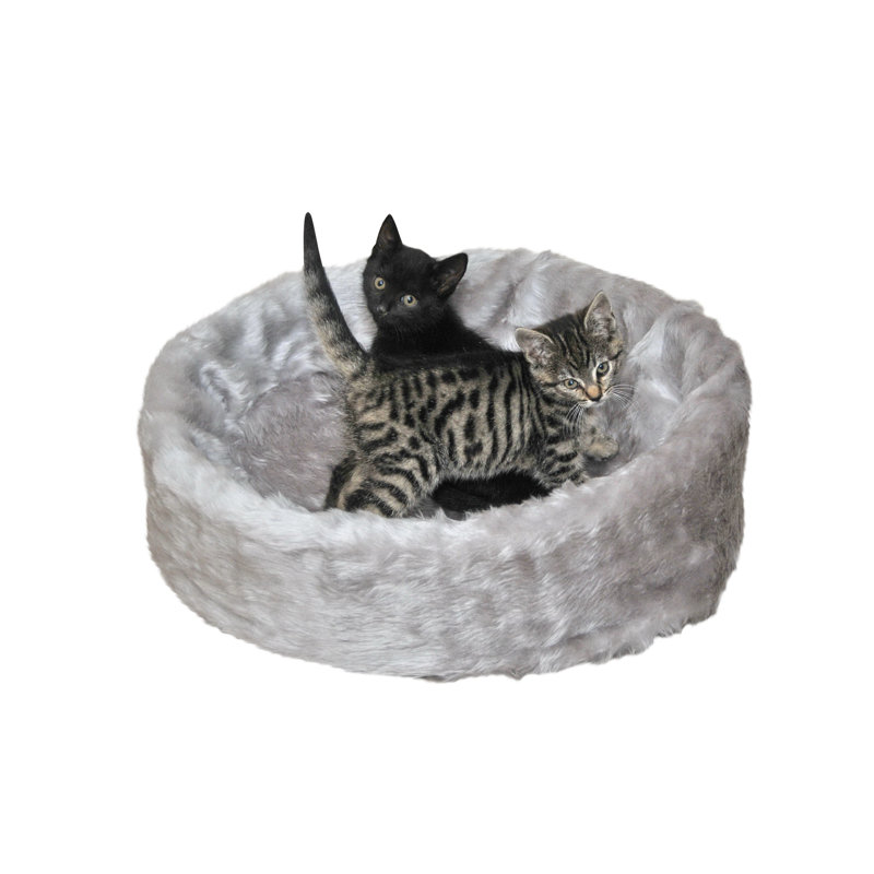 Shawna Bolster Pet Bed, Grey
