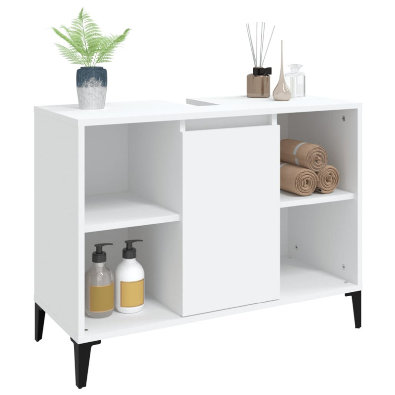 Skagway Freestanding Bathroom Cabinet, White