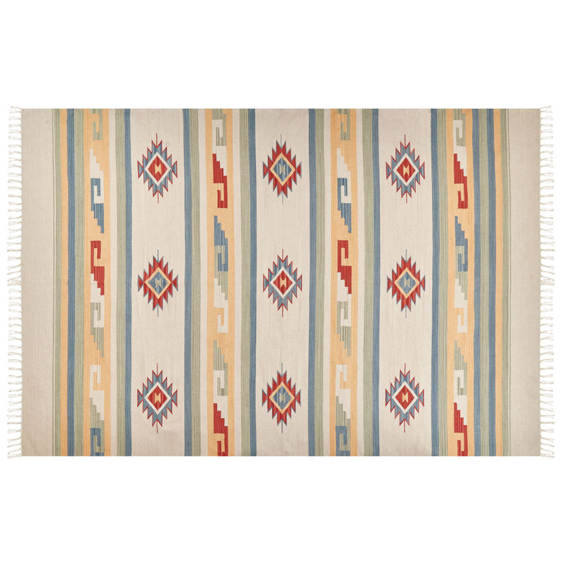 Vanesa Moroccan Cotton Hand Woven Area Rug, Rectangle 200 x 300cm